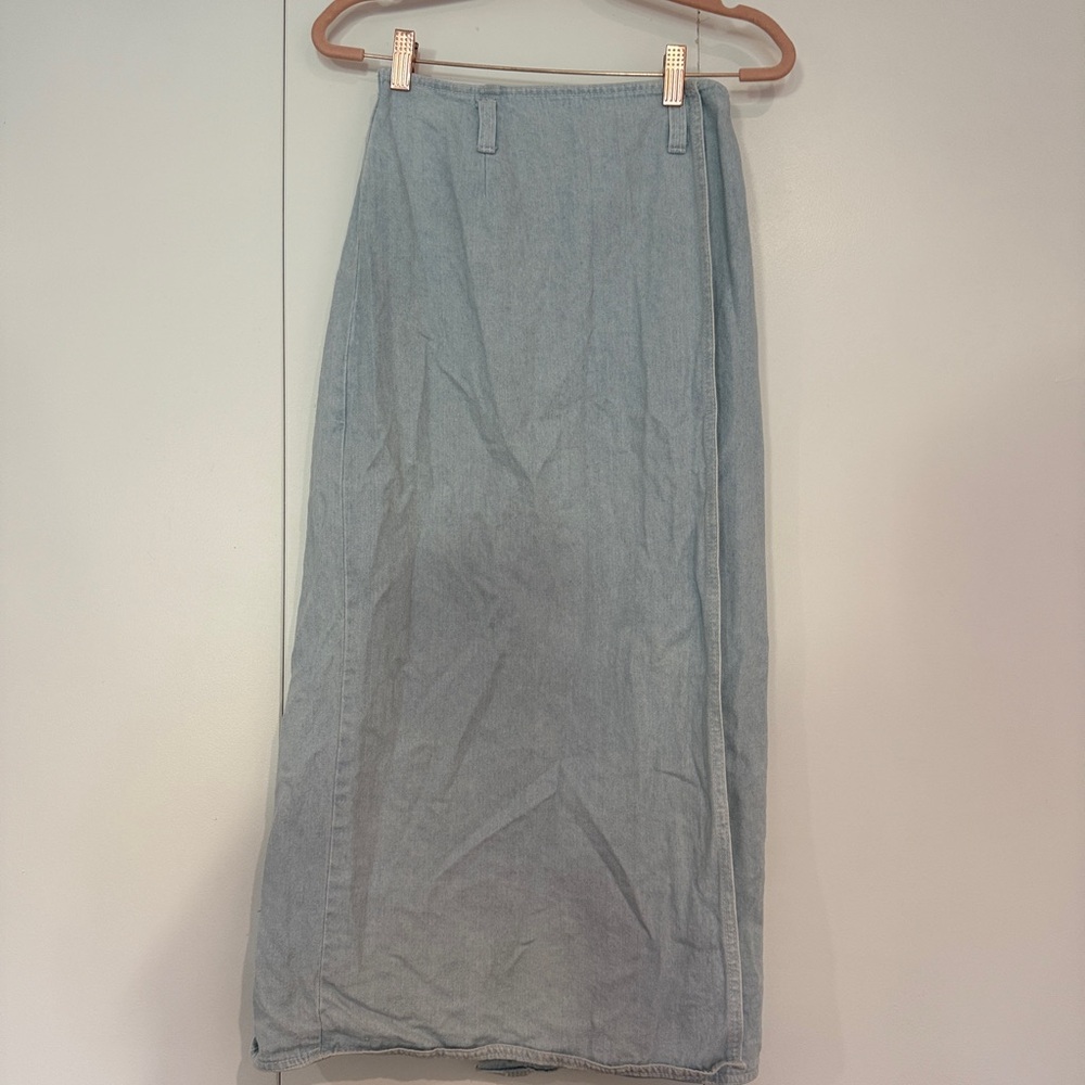 VINTAGE Cherokee Denim Maxi Pencil Skirt